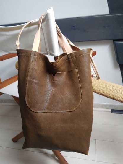 Sac cabas en cuir