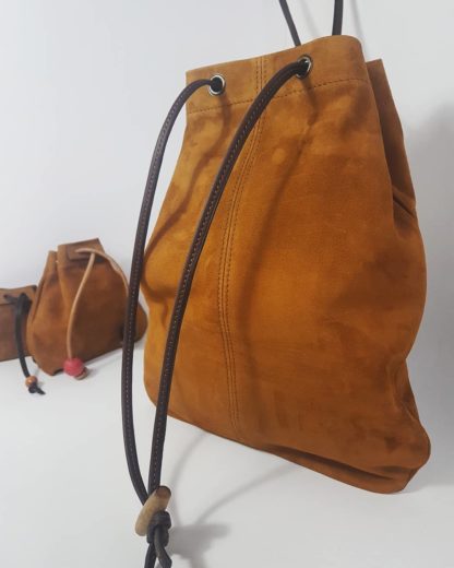 Sac bourse marron roux