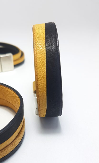 Bracelet jaune et noir